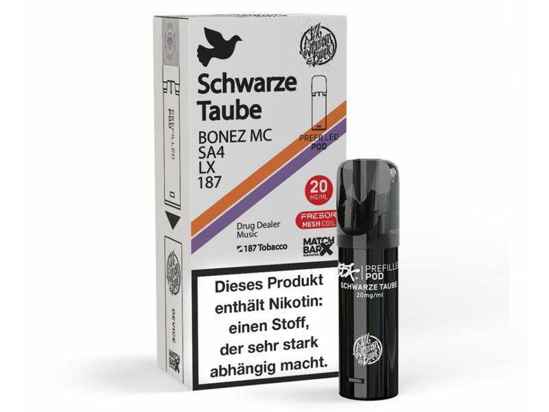 187 Straßenbande - Pods 600 - Schwarze Taube - 20 mg