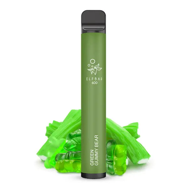 Elf Bar 600 - Green Gummy Bear - 20mg