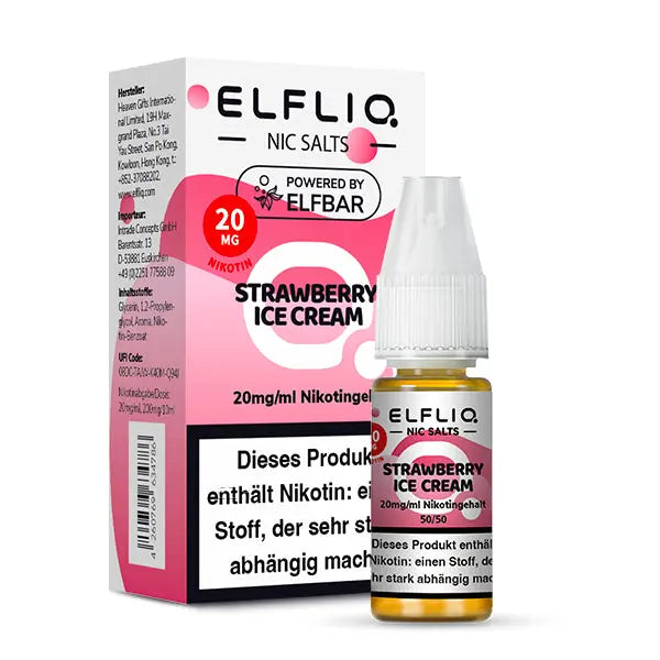 Elf Bar - Elfliq Strawberry Ice Cream nikotinsalz liquid