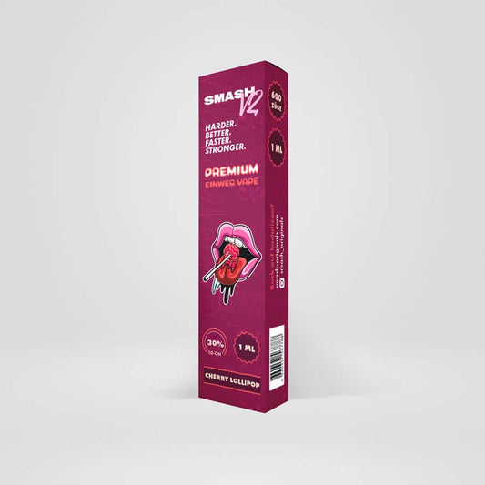 Smash 30 % 10-OH Einweg Vape Cherry Lollipop