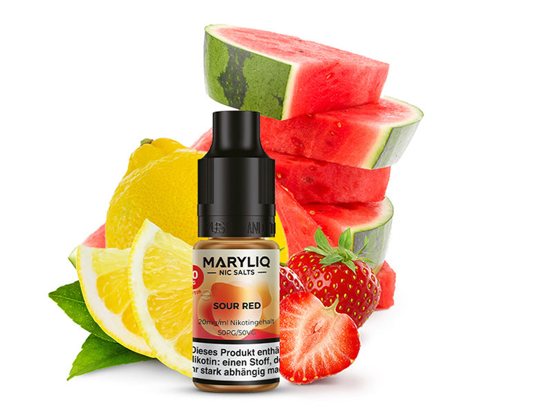 Lost Mary MARYLIQ - Sour Red (Zitrone-Wassermelone-Erdbeere) - Liquid