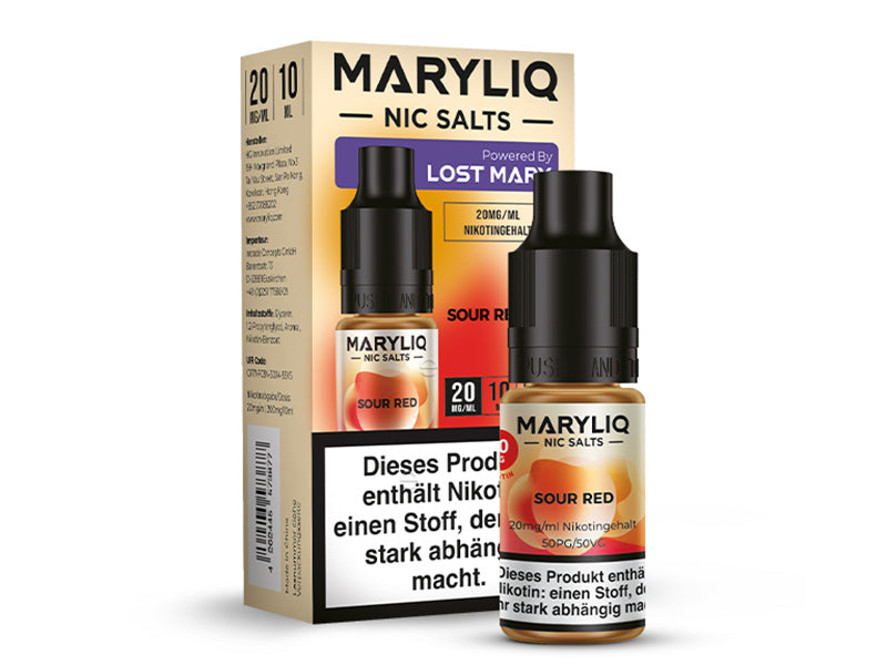 Lost Mary MARYLIQ - Sour Red (Zitrone-Wassermelone-Erdbeere) - Liquid