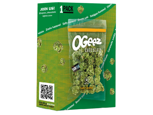 OGEEZ Schokolade Salty Caramel in Weed Optik 35g