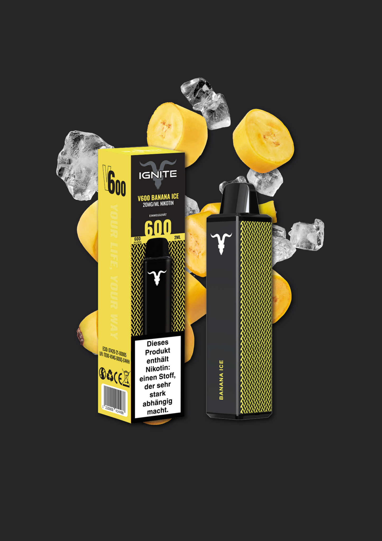 Ignite V600 Vape Pen - Banana Ice